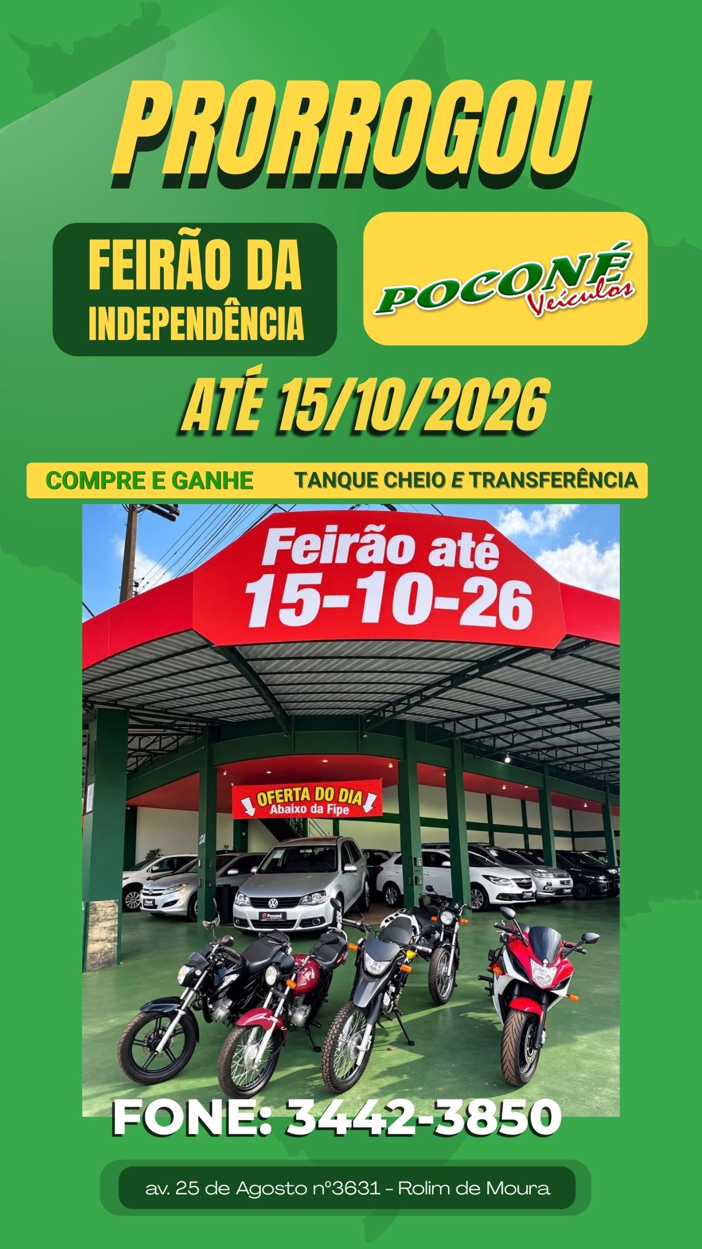 Prorrogou! O Feirão de independência PRORROGOU. 